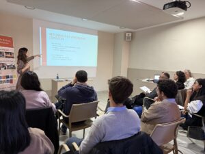 Elena Muñoz, psicóloga, en un momento de la jornada