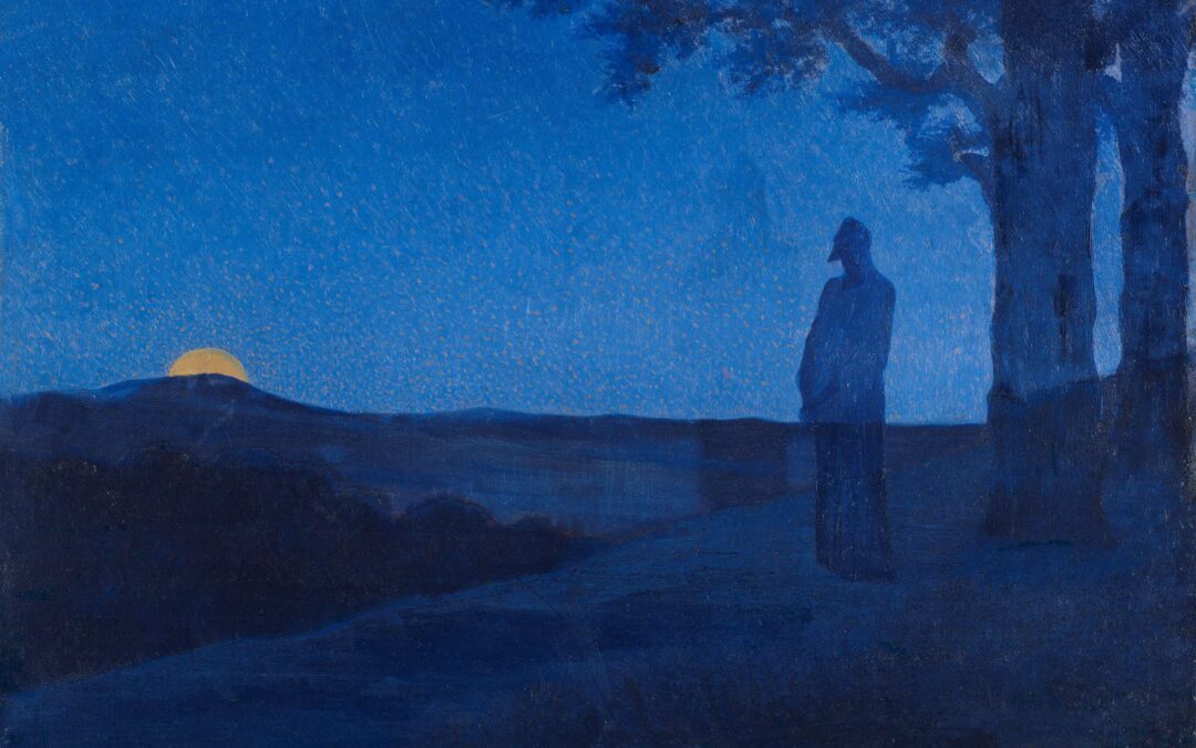 Alphonese Osbert, The Solitude of Christ, 1897; Source: Wikimedia Commons, PD-Old-100.